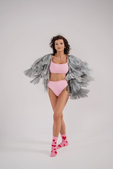 szorty do pole dance baby pink