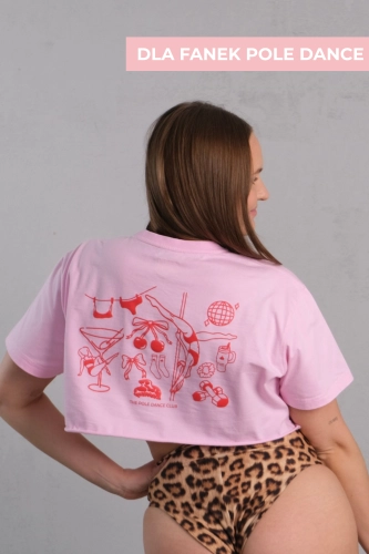 The Pole Dance Club różowy crop top BENG