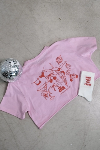 Zestaw prezentowy dla fanek Pole dance "T-shirt + skarpetki"