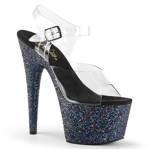 ADORE-708LG Clr/Blk Multi Glitter