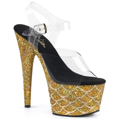 ADORE-708MSLG Clr/Gold Multi Glitter