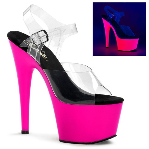 ADORE-708UV Clr/Neon Pink