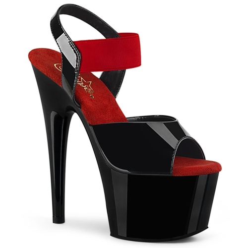 ADORE-714 Blk Pat-Red Elastic Band/Blk