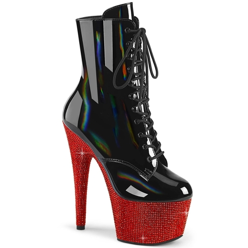 BEJEWELED-1020-7 Blk Holo Pat/Red RS