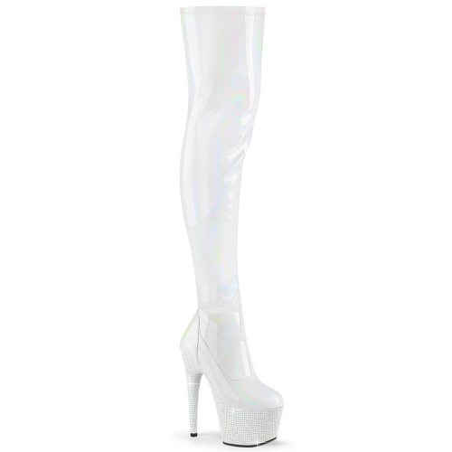 BEJEWELED-3000-7 Wht Str Holo Pat/Wht RS