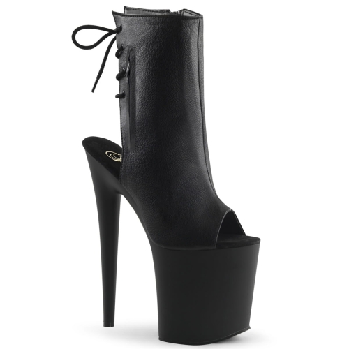FLAMINGO-1018 Blk Faux Leather/Blk Matte