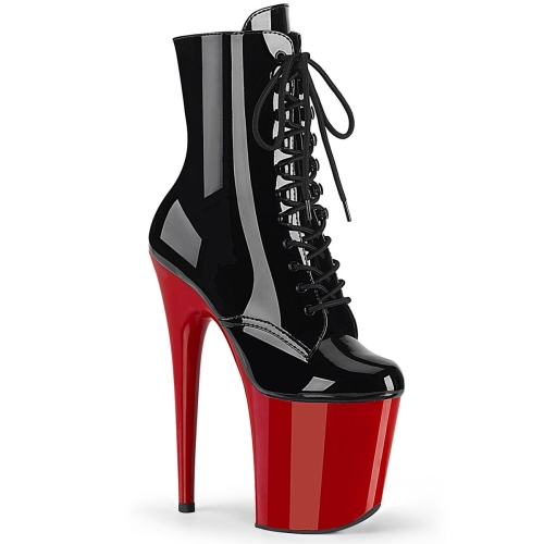 FLAMINGO-1020 Blk Pat/Red