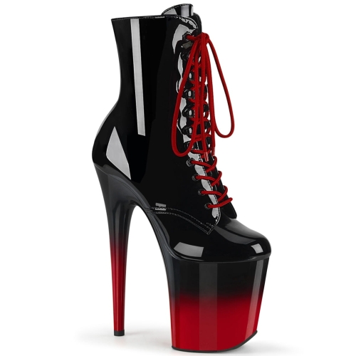 FLAMINGO-1020BR-H Blk Pat/Blk-Red
