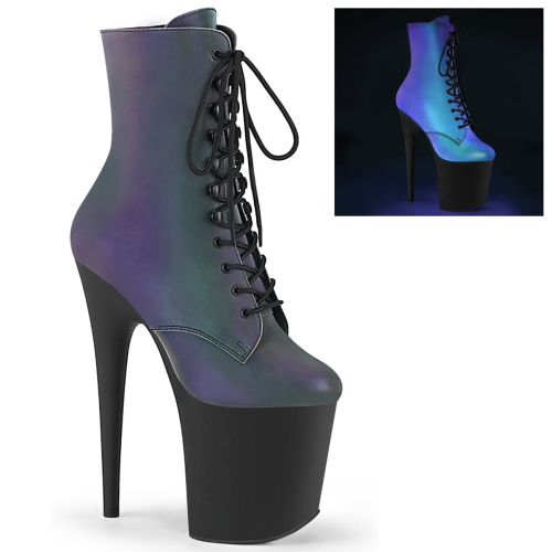 FLAMINGO-1020REFL Green Multi Reflective/Blk Matte