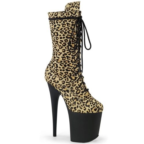 FLAMINGO-1050LP Leopard Print Pony Hair/Blk Matte