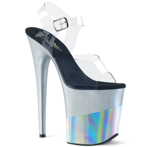 FLAMINGO-808-2HGM Clr/Slv Glitter-Hologram