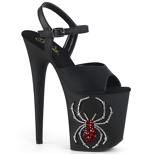 FLAMINGO-809RSSP Blk Faux Leather/Blk Matte