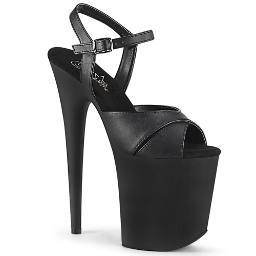 FLAMINGO-816 Blk Faux Leather/Blk Matte