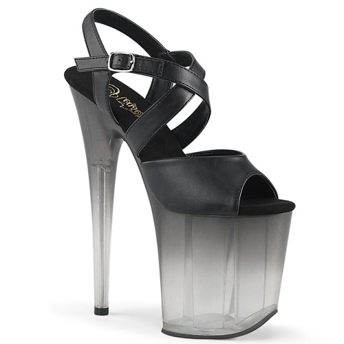 FLAMINGO-822T Blk Faux Leather/Faded Blk