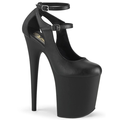 FLAMINGO-850 Blk Faux Leather/Blk Matte