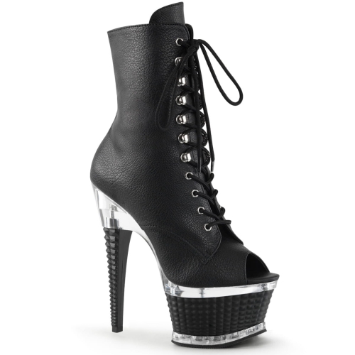 ILLUSION-1021 Blk Faux Leather/Blk Matte