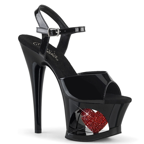 MOON-709HRS Blk Pat/Blk-Red