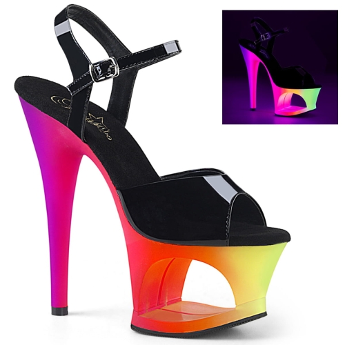 MOON-709UV Blk Pat/Neon Multi