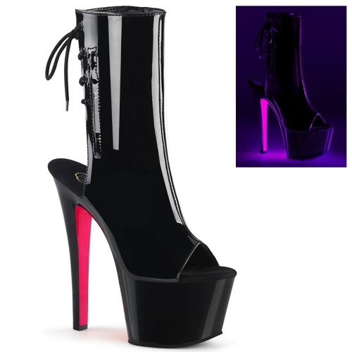 SKY-1018TT Blk Pat/Blk-Neon H. Pink