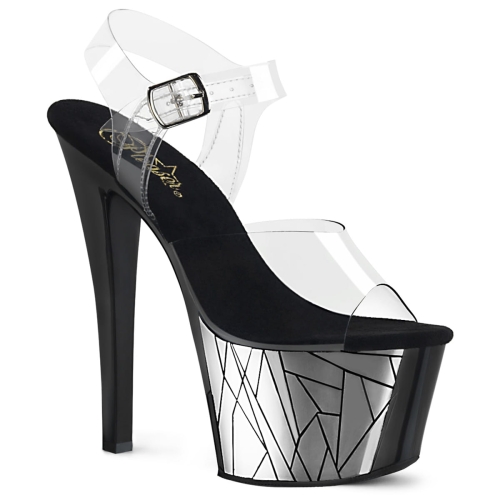 SKY-308CP-3 Clr/Blk-Slv Chrome