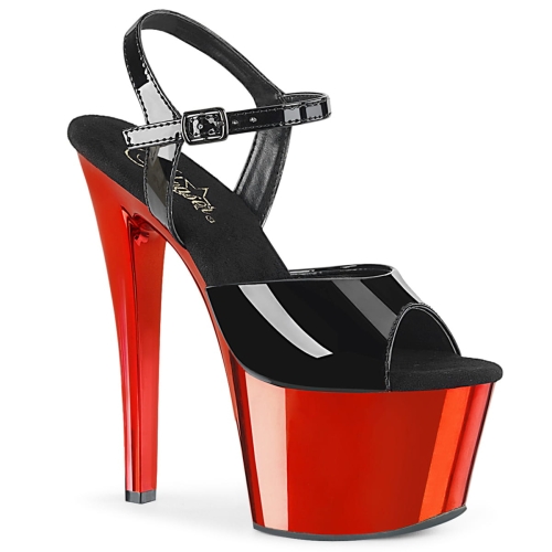 SKY-309 Blk Pat/Red Chrome
