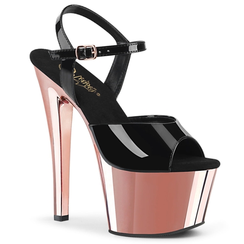 SKY-309 Blk Pat/Rose Gold Chrome
