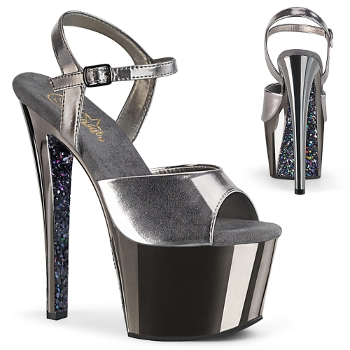 SKY-309TTG Pewter Metallic Pu/Pewter Chrome-Glitter