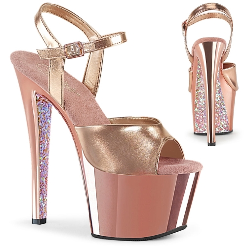 SKY-309TTG Rose Gold Metallic Pu/Rose G. Chrome-Gltr