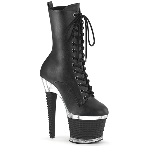 SPECTATOR-1040 Blk Faux Leather/Clr-Blk Matte
