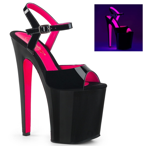 XTREME-809TT Blk Pat-Neon H. Pink/Blk